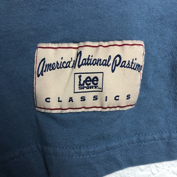 ๐ Cleveland Indians ๐ Lee Sport Baseball Tee - Picture 5 of 7